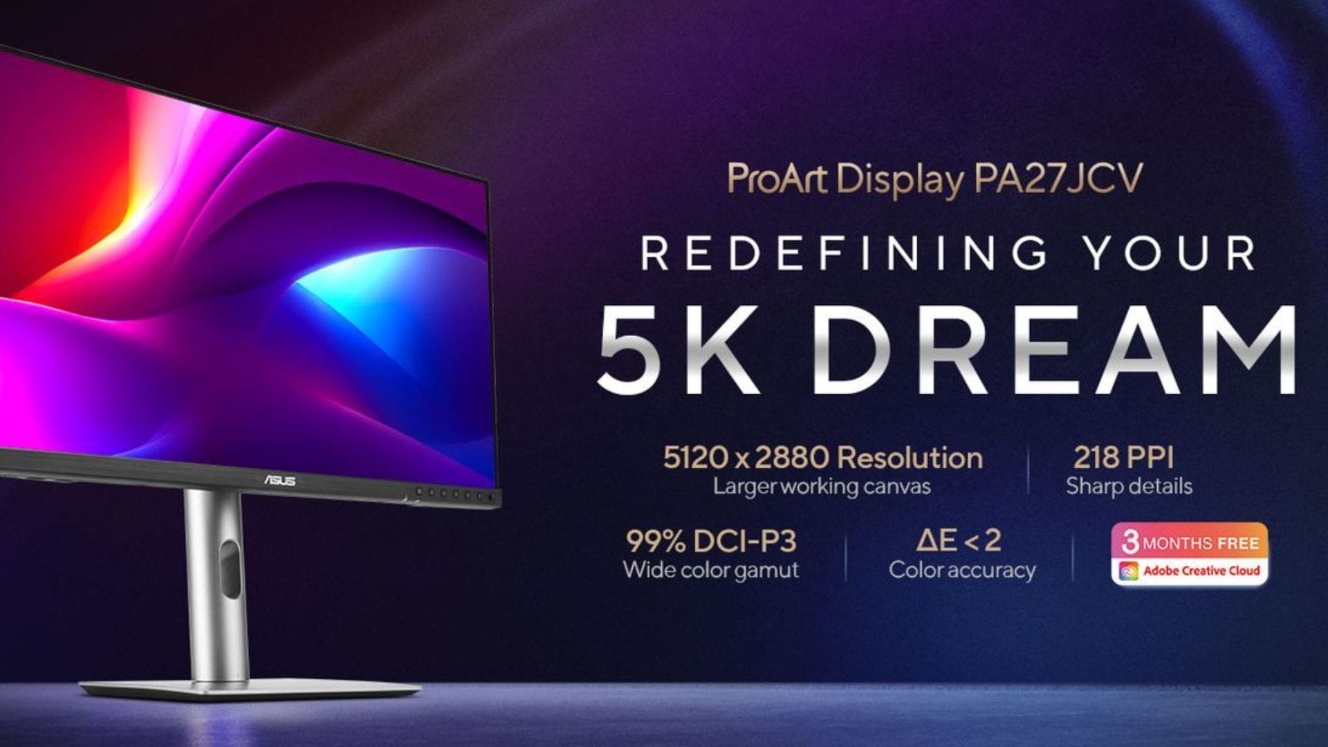 L'ASUS ProArt Display PA27JCV 